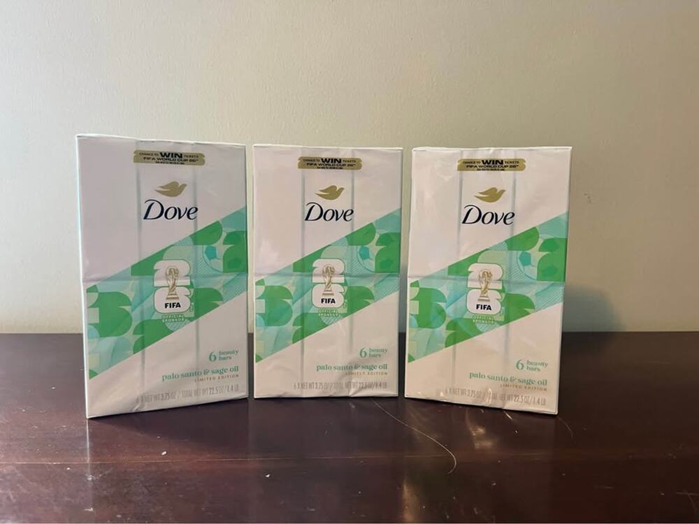 Dove Palo Santo & Sage Oil Beauty Bars - 3 Packs of 6